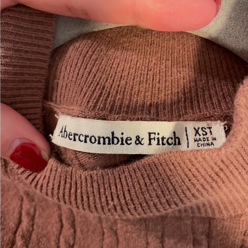 Abercrombie & Fitch Ribbed Sweater Dress XS Tall - Picture 5 of 7